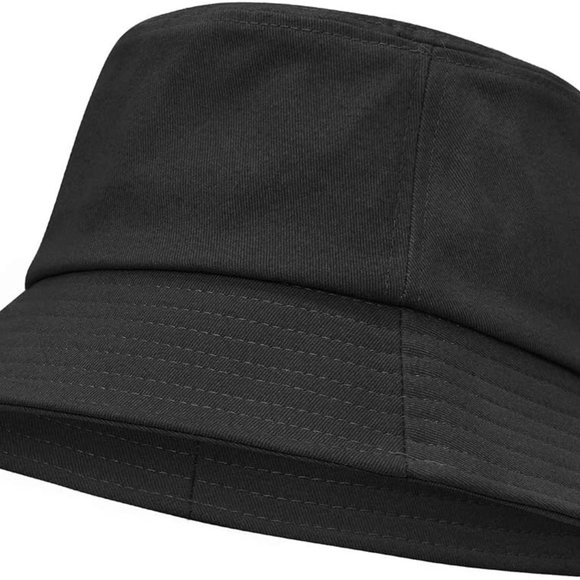 Sun Bucket Hat Black Wide Brim Sun Protection X002R3IWHH - Picture 3 of 6